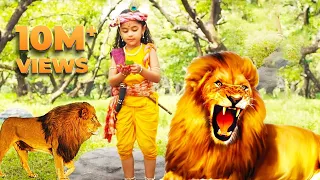खतरनाक शेर ने कान्हा को चारो और से घेर लिया || Yashomati Maiyya Ke Nandlala || @prabhuleela