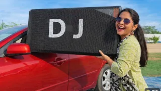 डी जे स्पीकर को कार के अंदर बजाया //DJ SPIKAR 😱MISS TALENT /Don't Try