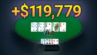 I won $119,779 in 7 hands playing 5-Card PLO - HERE'S HOW