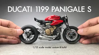 DUCATI 1199 Panigale S【タミヤ 1/12】プラモデル製作  Scale Model Custom