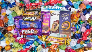 BASKET FULL OF CANDIES | LOTS OF CANDIES, CHOCOLATES | MOST RELAXING CANDY OPENING VIDEO