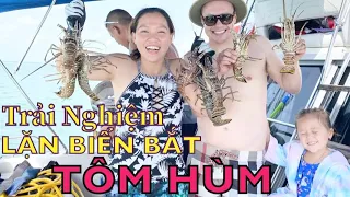 Vlog 1428 ll BẮT TÔM HÙM BẰNG TAY- CATCHING LOBSTER DEEP IN THE OCEAN KEY WEST FLORIDA