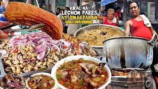 Viral na "LECHON PARES DINAKDAKAN" sa CHINATOWN BINONDO MANILA | May Sariling Pwesto na ngayon! (HD)