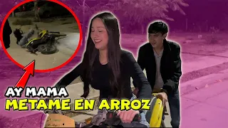 LE ENSEÑO ANDAR EN MOTO A MARIVIC Y SALE MUY MAL