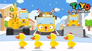Los Cinco Patitos | Canción de Navidad | Tayo Español | Tayo el pequeño Autobús