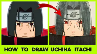 How To Draw Uchiha Itachi From Naruto Shippuden Step By Step Tutorial