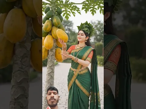 एक दिन तुलसी मैया पपीता के पेड़ लगाती है