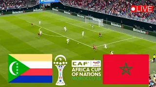 بث مباشر مباراة المغرب ضد جزر القمر اليوم  كأس الأمم الإفريقية 2025 | PES Gameplay