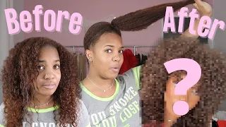 I TRIED THE WOLF CUT.. FINALLY BIG CHOPPING MY NATURAL HAIR 🥲