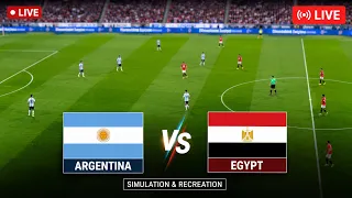 🔴 Argentina vs Egypt Full Match LIVE | Football Video Game Simulation | World Cup 2026 Gameplay HD