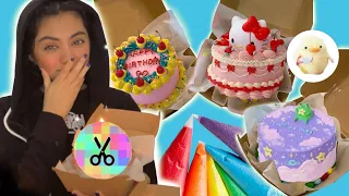 جربنا ترند الرسم على الكيك الكوري مع اخواتي | بيبي يوسف الحكم 😱😰!!!!!!!