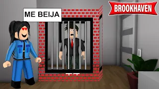 A POLICIAL ME PRENDEU PARA ME BEIJAR NO BROOKHAVEN RP (Roblox)