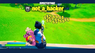 Spectating suspect Fortnite players...