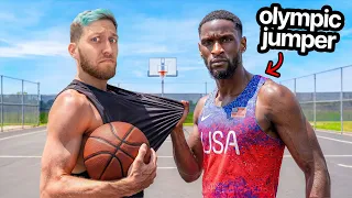 Pro Dunker vs Olympic High Jumper