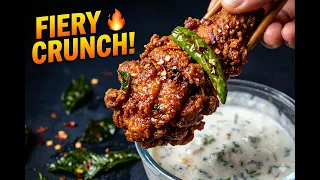 Crispy Chicken 65 Recipe 🔥 Double Fried Spicy | Squeeze & Sizzle