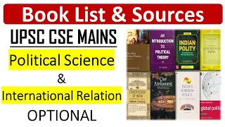 Book List and Sources for Political Science and International Relations Optional For UPSC Mains