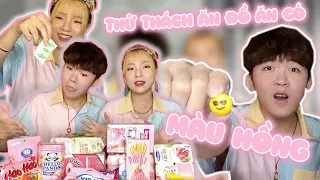 Thử thách ăn tất cả đồ ăn màu hồng cùng Lykio và Nguyễn Văn Giàu | Winteams
