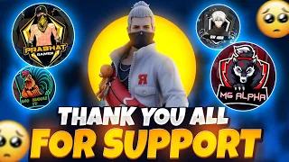 All Freefire Youtube Community Aapka Sukriya🥺❤@MgAlphaFF