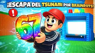 ¡HICE LAS RECETAS MAS ROTAS DE TODO ESCAPA DEL TSUNAMI POR BRAINROTS!!⚡😱😨