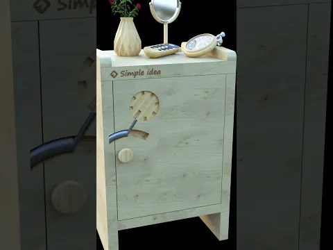 Nightstand, cabinet, safe with secret lock