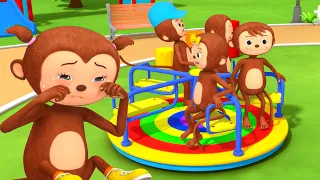 Cinq petits singes | Comptines et Chansons pour Bébés | Little Baby Bum en Français
