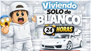 “Viviendo SOLO de BLANCO por 24 HORAS en BROOKHAVEN” ⚪