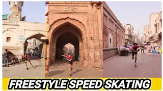 Amazing speed skating_walled city in lahore| by superlahoriskater