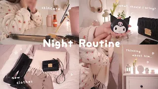 高校生デート前日のナイトルーティン✧憧れ先輩との初デート..♡