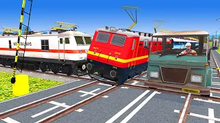 【踏切アニメ】あぶない電車 5 TRAIN THOMAS 🚦 Fumikiri 3D Railroad Crossing Animation Kereta Api Kartun #123