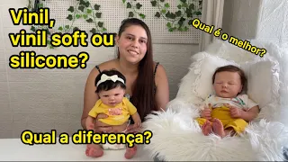Qual diferença entre bebé Reborn de silicone sólido, vinil e vinil soft? | perguntas frequentes