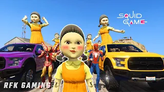 SQUID GAME PARODI! GTA V CAR CHALLENGE