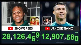 🔴LIVE : iSHOWSPEED VS RONALDO Subscriber Count Battle