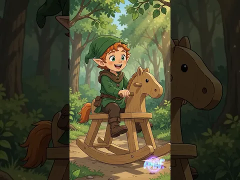 Elf Crafts His First Toy Horse #elf #animation #asmr #amaf