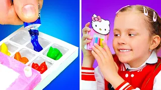 🎨 So Cool! 😄 I Made A Portable Paint Palette And Brushes From Paper! ✂️