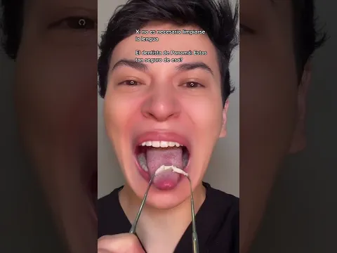 Si a este punto no estas limpiando tu lengua, que es lo que haces? #shorts