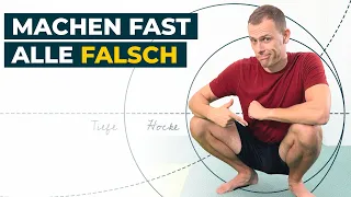 Tiefe Hocke: Dieser Fehler schadet deinen Füßen und Knien