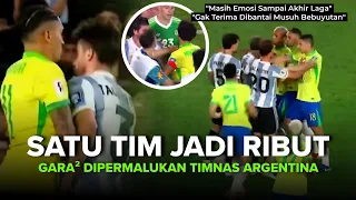 Emosi TAK TERBENDUNG Diatas Lapangan!! ADU MEKANIK Pemain Brazil Usai KENA BANTAI Argentina
