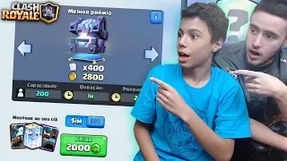 TORNEIO DE 2000 GEMAS PARA OS INSCRITOS NO CLASH ROYALE!!!