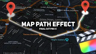 Clean Animated Map Path Effect || Final Cut Pro X 2022
