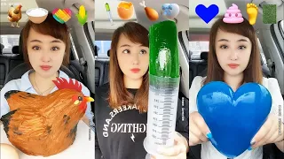 Asmr Eating Emoji Foods 🍭🧋🍿🥑🍓🍉🥑🍰🥩🍅🍦 Rel