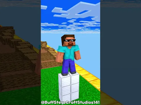 CARGO SKATES RUN Challenge with Steve & Alex - Minecraft Animation #shorts #minecraft