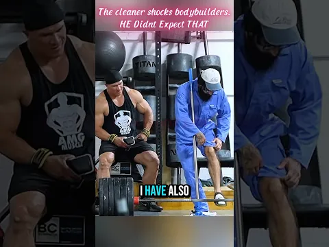 The cleaner shocks bodybuilders - HE Didnt Expect THAT.....,,,#funny #gym #trending #funyvideo