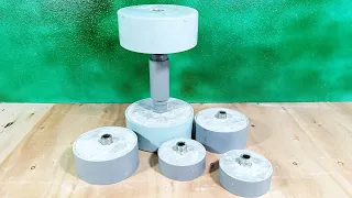 Thay đổi trọng lượng dễ dàng với bộ tạ tự làm bằng xi măng .