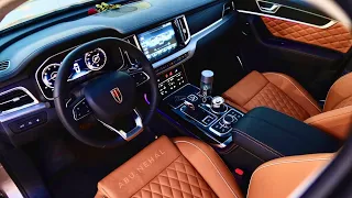 سيارة صينية بمحرك سوبر شارج تجي السعودية لأول مرة  انصدمت من عزمها | هونشي HS7 HONGQI