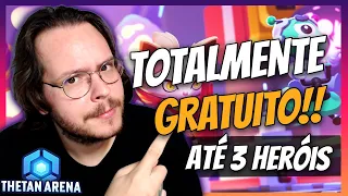 COMO JOGAR THETAN ARENA DE GRAÇA E OBTER ATÉ 3 HERÓIS!! GANHE DINHEIRO COM FREE TO PLAY!!