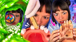 ASMR CLEANING EAR TEETH CLEANING FOOT CLEANING 🧹 🫧 #asmr 