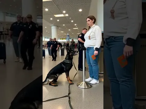 “Pregnant Woman Shocked by K9’s Unexpected Reaction 🐕💥” #goldenretreivers #k9  #doglove #loyaldog