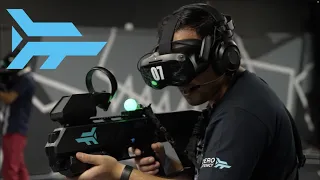 Playing Zero Latency VR in Las Vegas! | First look at Outbreak NEW Zombie Game!