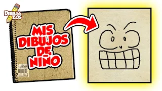 DIBUJÉ ESTO HACE *20 AÑOS* 😶 | ASÍ DIBUJABA DE NIÑO...