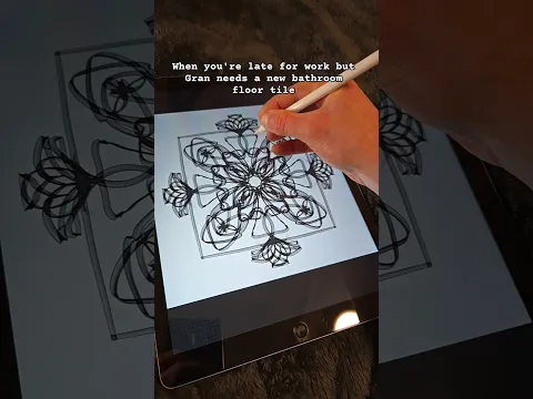 🎶✍️ Will post the final pattern on my channel soon #doodledance #artchallenge
